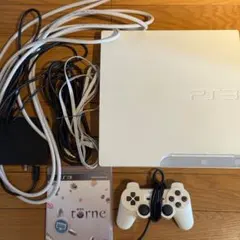 【通電確認済み】PS3(CECH-3000A ホワイト)付属品+トルネ付き