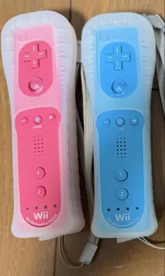 Wiiリモコン モーションプラス ピンク 青