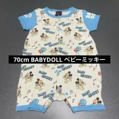 BABYDOLL ベビーミッキー柄ロンパース 70cm