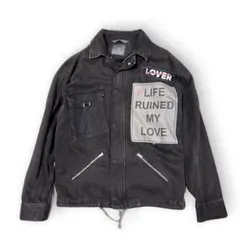 ZARA MAN ザラマン 背面ジップ ダメージ デニムジャケット M リメイク