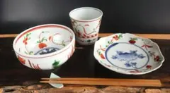 煎茶道具　京焼　土山恭仙作　色絵十草　小蓋碗　五客　時代箱付　V　R9629 2026年最新】土山恭仙の人気アイテム - メルカリ