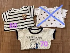 piccolo/キムラタン・スヌーピー ロンパース2点セット