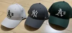 47 mvp A's NYロゴ ベースボールキャップ3点セット