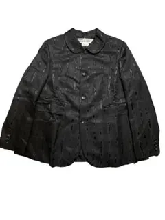 未使用　22aw　コムデギャルソンガール　花柄刺繍　丸襟　ジャケット　ブルー　青 2025年最新】コムデギャルソン 丸襟ジャケットの人気アイテム