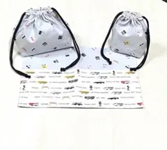 新幹線②★弁当袋　ランチマット　コップ袋　セット　ハンドメイド