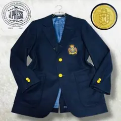 美品 J.PRESS テーラード ジャケット 紺ブレ 金ボタン エンブレム M