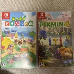 あつまれどうぶつの森、ピクミン4 Switchゲームソフト2本セット - メルカリ