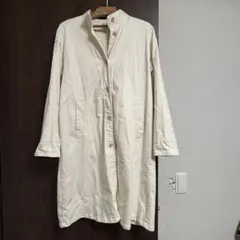 無印良品 MUJI 生成り ストレッチ デニム コート XS-S ナチュラル