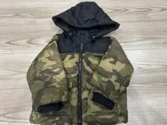 petit main ダウンジャケット　アウター　コート　90 迷彩柄