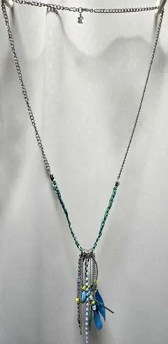 AGATHA ターコイズシルバー ロングネックレス