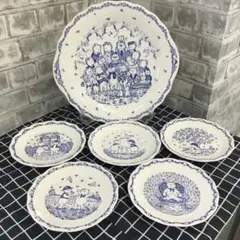 NIKKO ニッコー　テディベア　プレート6枚セット　貫入あり