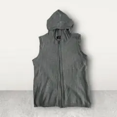 as know as de baseアズノウアズ　コットンニット　フードベスト