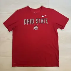 ナイキ オハイオ州立大学 カレッジTシャツ ドライフィット 赤 メキシコ製 XL