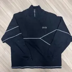 OY ハーフジップ スウェット ブラック