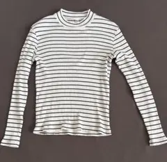 UNIQLO リブネックT ボーダー