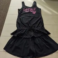 ドット柄水着上下セット