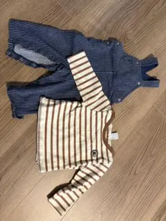 プチバトー　PETIT BATEAU ロンパース　サロペット　オーバーオール