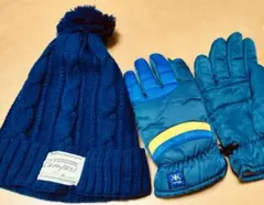 ニット帽と手袋セット