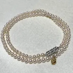 K18✨テリ強】あこや真珠 ベビーパール ネックレス 4.0-4.5mm - メルカリ