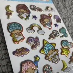 サンリオ公式ライセンスシール リトルツインスターズ キキララ キラキラぷっくり