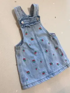 【美品】GAP デニム ジャンパースカート　刺繍