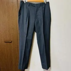 TOPVALU メンズスラックス ウエスト88 ダークグレー Lサイズ相当