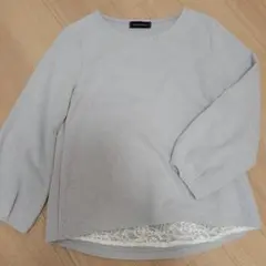 GALLORIA ライトグレー 長袖ニット