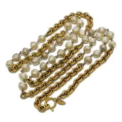 レア✨CHANEL シャネル ネックレス ロング マトラッセ パール 