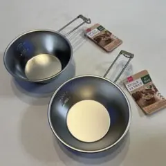 ステンレスシェラカップ 折り畳み式 300ml 2つセット