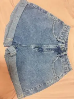 デニムブルー ショートズボン　　S