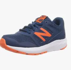 new balance YK570 ネイビー/オレンジ スニーカー