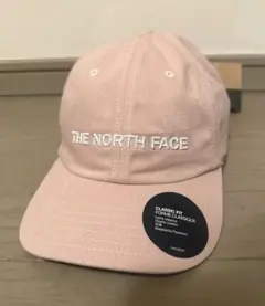 【新品タグ付き　日本未発売】The north face ピンク　ロゴ　キャップ