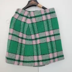 JILL STUART タイトスカート サイズ0 緑とピンクのチェック