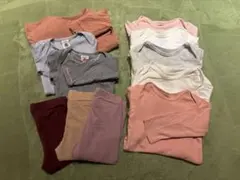 ベビー服 まとめ売り 70 長袖ボディスーツ、レギンスセット