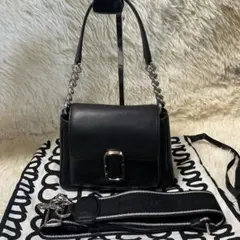 美品✨マークジェイコブス　サッチェルバッグ　ザ　Jマーク　チェーン　レザー　黒