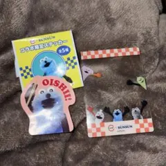 スンスン　スシローコラボ　クリアシート、ステッカー　各一枚ずつ　即購入可⭕️