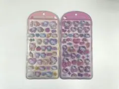 コットンパフィー　ハローキティ キャラクターシール 2シートセット