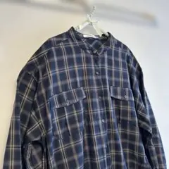 AMERICAN HOLIC チェック柄ロングシャツ Lサイズ ネイビー