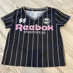 美品！【H&M】Reebok コラボ リーボック 半袖Tシャツ サイズ122 黒のサムネイル