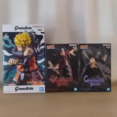 【NARUTO】うずまきナルト　うちはイタチ　うちはサスケ　フィギュア３点セット