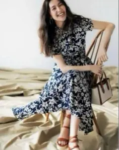 完売品　ラルフローレンAラインフローラルワンピース　中村アン着用