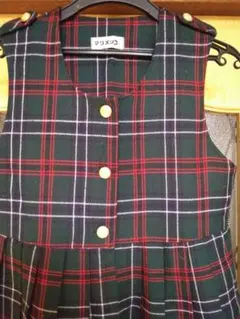 マリメッコ チェック柄 ジャンバースカート　135～145㎝