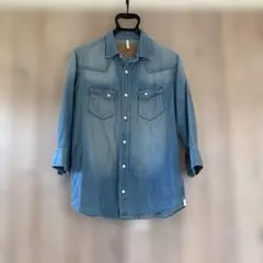 Sandinista サンディニスタ メンズ 七分袖デニムシャツ ！のサムネイル