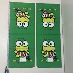 サンリオ けろけろけろっぴ 生地 ハギレ 2枚セット　レトロ　稀少　1990年