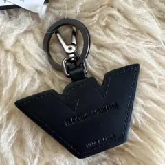 新品 EMPORIO ARMANI キーリング 黒 箱なしのサムネイル