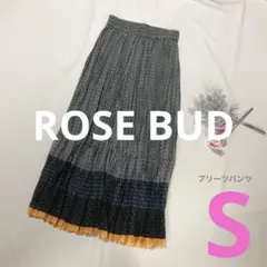 ♡ ローズバッド ROSE BUD プリーツパンツ ロングパンツ ウエストゴム