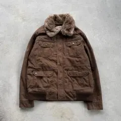 00s fur jacket gimmick grunge y2k 平成　亜熱帯