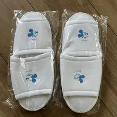 ディズニー ミッキーマウス スリッパ ホワイト2足セット