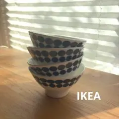 IKEAドット柄 ボウル 4個セット (2個未使用)