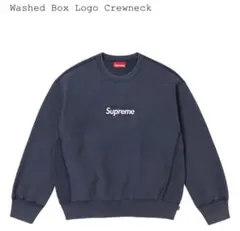 Supreme Washed Box Logo Crewneck